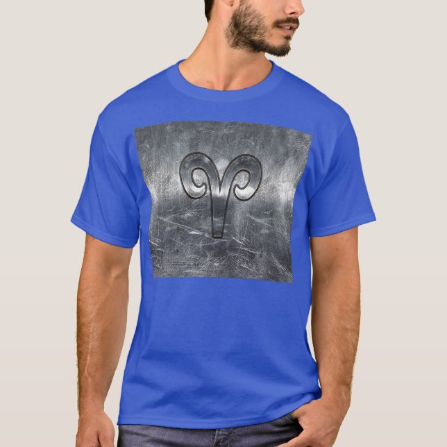 Moderne Aries Zodiac Signing Grunge Not Style T-Shirt (Vorderseite)