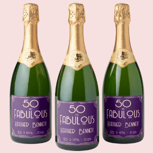 Moderne Art Deco 50 und Fantastischer Geburtstag