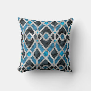 Moderne Art Deco Batik Kissen