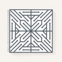 Moderne Art Deco geometrische Tech-Schaltkreismust