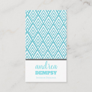 Moderne Art Deco Pfeile Visitenkarte