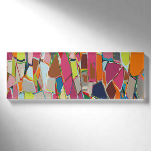 Moderne Art Geometric Deko Mehrfarbig Namenschild