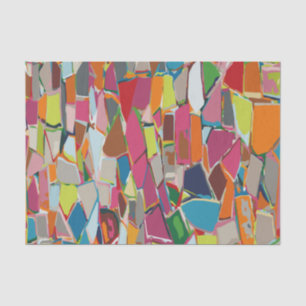 Moderne Art Geometric Deko Mehrfarbig Seidenpapier