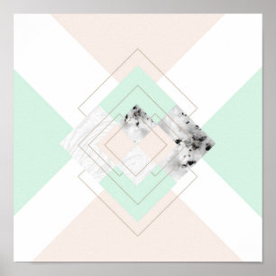 Moderne Art-geometrischer Entwurf Poster