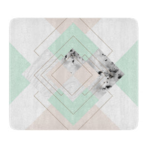 Moderne Art-geometrischer Entwurf Schneidebrett