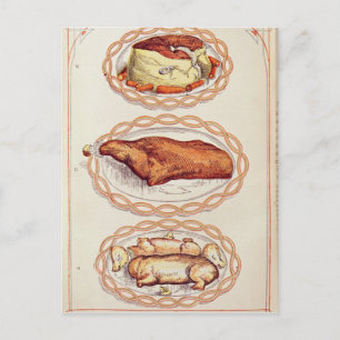 Moderne Art, Geschirr zu bedienen, von Frau Beaton Postkarte