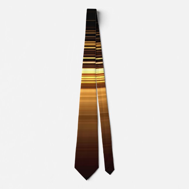 Moderne Art Gold Black Wedding Formal Trauzeugen Krawatte (Vorderseite)
