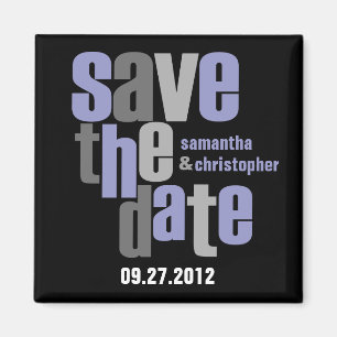 Moderne Art Save the Date Magnet