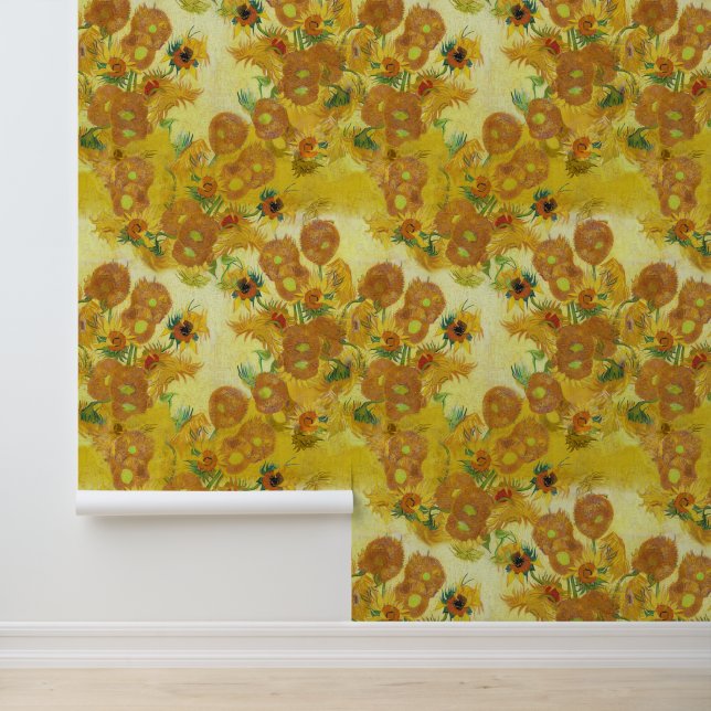 Moderne Art Van Gogh's Sonnenblumen Tapete (Anwendung)