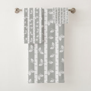 Moderne Aspen Trees Badhandtuch Set