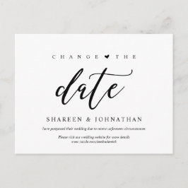 Moderne Ästhetik, Datum ändern, Party verschoben Postkarte