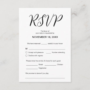 Moderne Ästhetik, Hochzeitsessen UAWG, Respekt Begleitkarte