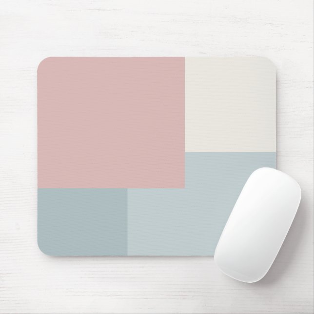 Moderne ästhetische abstrakte Farbblock-Mauspad Mousepad (Mit Mouse)