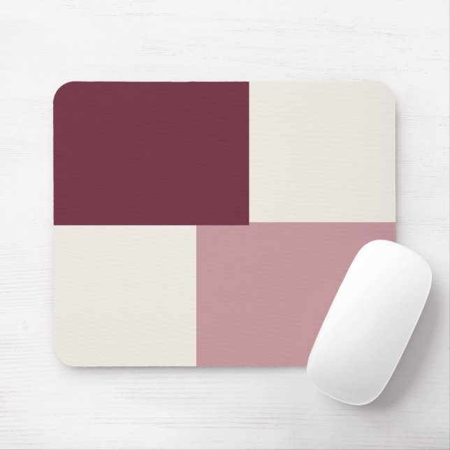 Moderne Ästhetische Abstrakte Farbblock-Mauspad Mousepad (Mit Mouse)