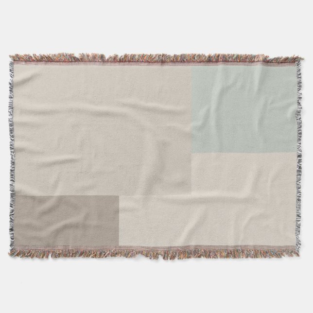Moderne ästhetische abstrakte Farbblockdecke Decke (Vorderseite)