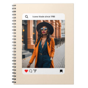 Moderne ästhetische Foto instagram stilvoll Notizblock