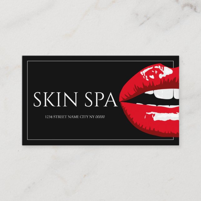 Moderne ästhetische Krankenschwester, Doktor, Kosm Visitenkarte (Vorderseite)