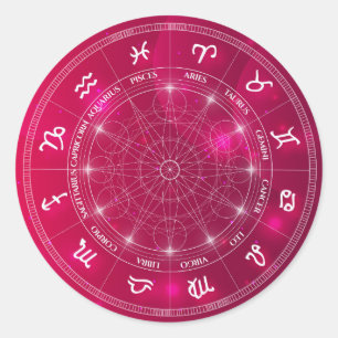 Moderne Astrologie Runder Aufkleber