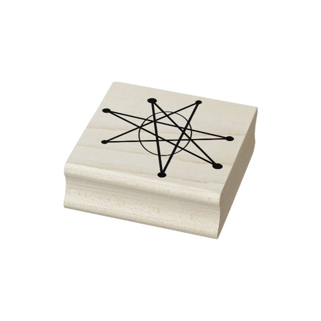 Moderne atomare Weihnachtszeit-Sternexplosion MCM Gummistempel (Stempel)
