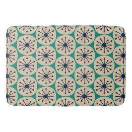 Moderne Atomdots-Retro-Muster Mitte des Jahrhunder Badematte