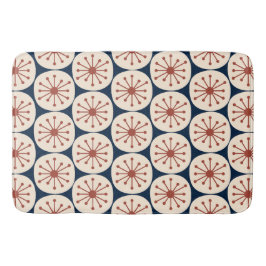 Moderne Atomdots-Retro-Muster Mitte des Jahrhunder Badematte