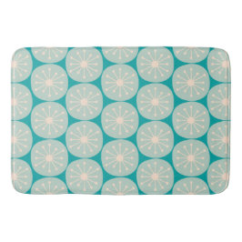 Moderne Atomdots-Retro-Muster Mitte des Jahrhunder Badematte