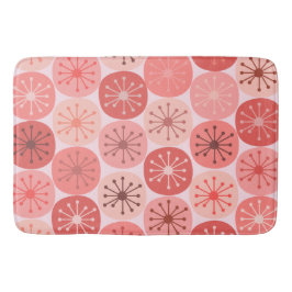 Moderne Atomdots-Retro-Muster Mitte des Jahrhunder Badematte