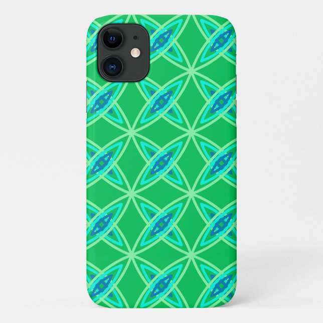 Moderne Atomdrucke Mitte des Jahrhunderts - Jade G Case-Mate iPhone Hülle (Rückseite)