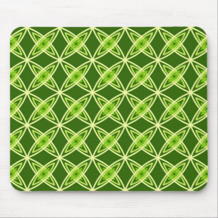 Moderne Atomdrucke Mitte des Jahrhunderts - Oliven Mousepad