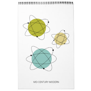 Moderne Atomkunst des Mittelalters Kalender