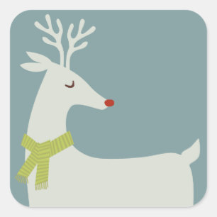 Moderne Aufkleber für Reindeer-Ferien