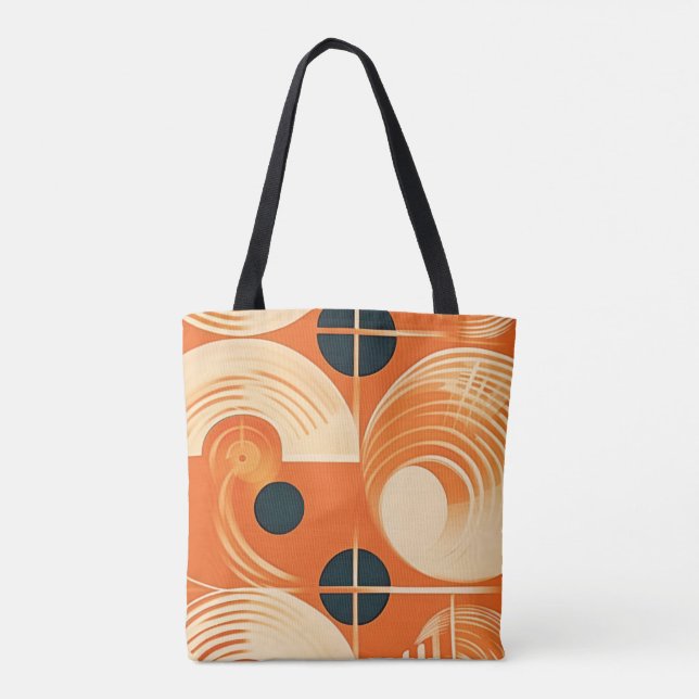 Moderne Aufzeichnung des Mittelalters Inspiriert Tasche (Rückseite)