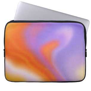Moderne Aura farbige Gradiententypografie Laptopschutzhülle