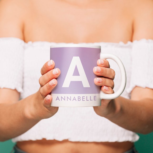 Moderne Aura pinkgelb farbige Typografie Kaffeetasse (Von Creator hochgeladen)