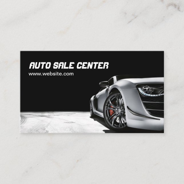 Moderne Auto Sale Car Deposit Business Card Visitenkarte (Vorderseite)