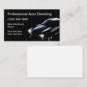 Moderne Autodetailing-Dienstleistung Visitenkarte