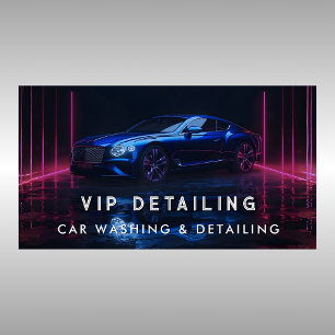 Moderne Autowaschanlage & Auto-Detailing Visitenka Visitenkarte