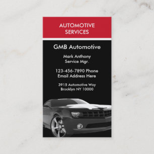 Moderne Autowerkstatt Visitenkarte