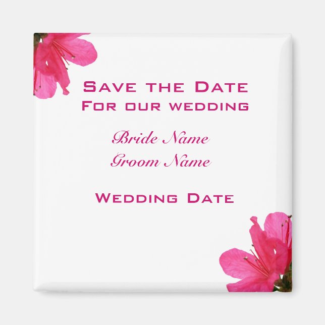 Moderne Azaleen Magnet (Vorne)