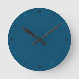 Moderne Azure Blue Wall Clock Runde Wanduhr