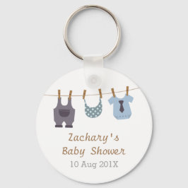 Moderne Baby Clothes Baby Boy Dusche Gastgeschenke Schlüsselanhänger