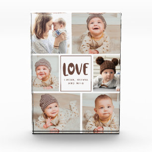 Moderne Baby-Foto-Collage Love Foto-Block Fotoblock