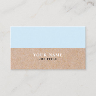 Moderne BabyBlue DRUCKkraftpapier-Visitenkarte Visitenkarte
