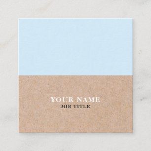Moderne BabyBlue DRUCKquadratische Visitenkarte