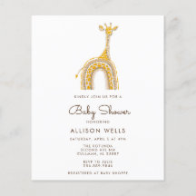 Moderne Babydusche Einladung