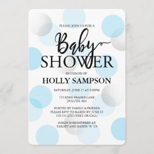 Moderne Babydusche Einladung