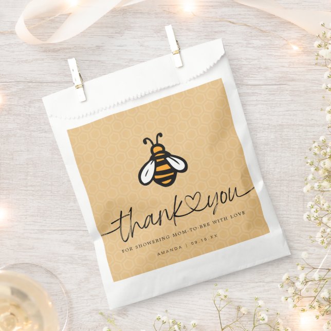 Moderne Babydusche Mama-Biene Geschenktütchen (Ausgeschnitten)