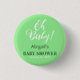 Moderne Babydusche - Personalisierter Text Button
