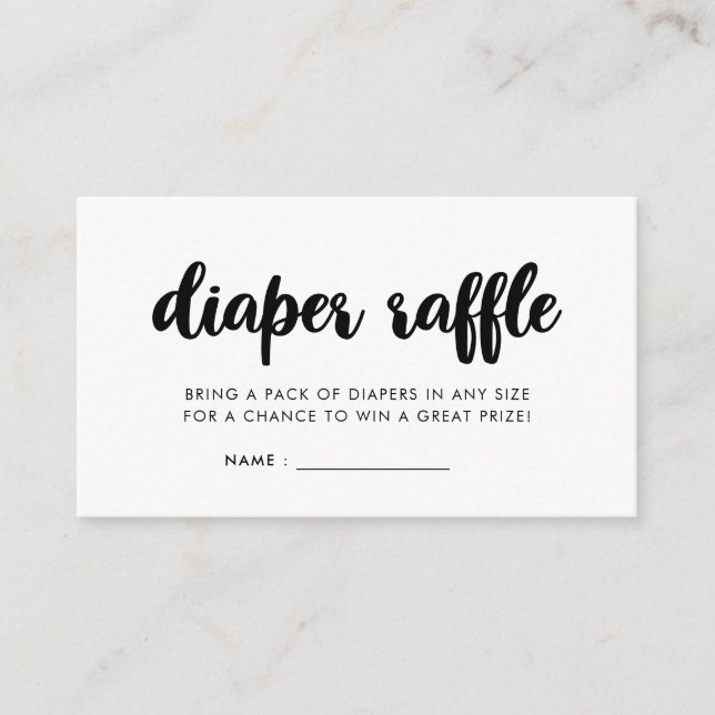 Moderne Babydusche-Windel-Anlage Begleitkarte (Vorderseite)