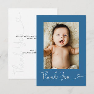 Moderne Babyparty - Danke Foto Herz